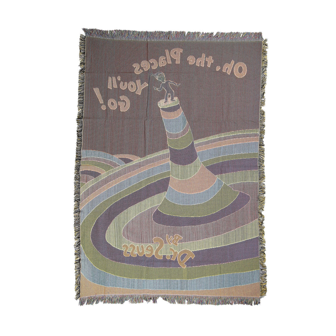Snowpinions | Oh The Places Book Blanket | Blanket