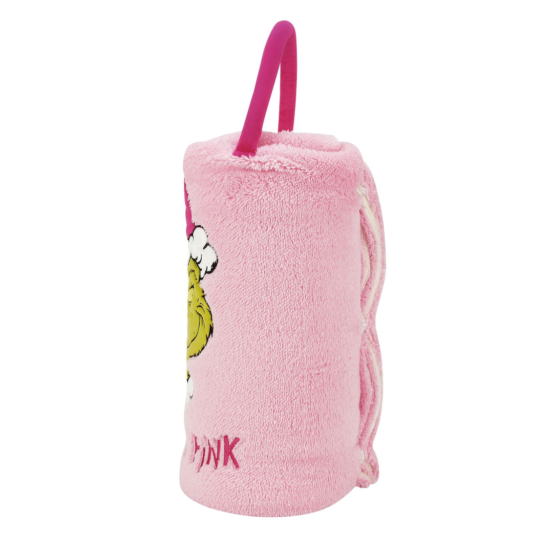Snowpinions | Grinch Petty In Pink SnowThrow | Blanket