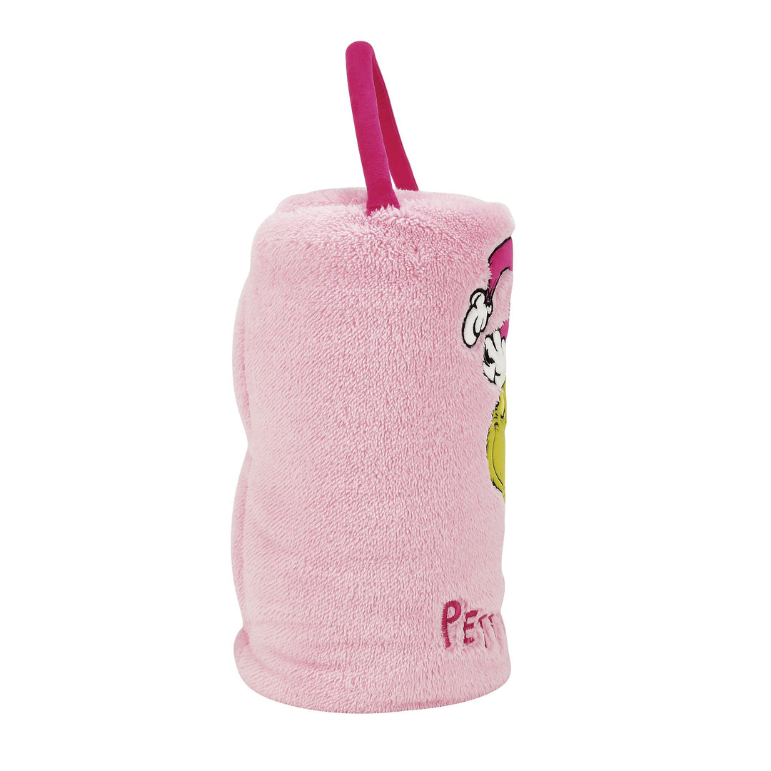 Snowpinions | Grinch Petty In Pink SnowThrow | Blanket