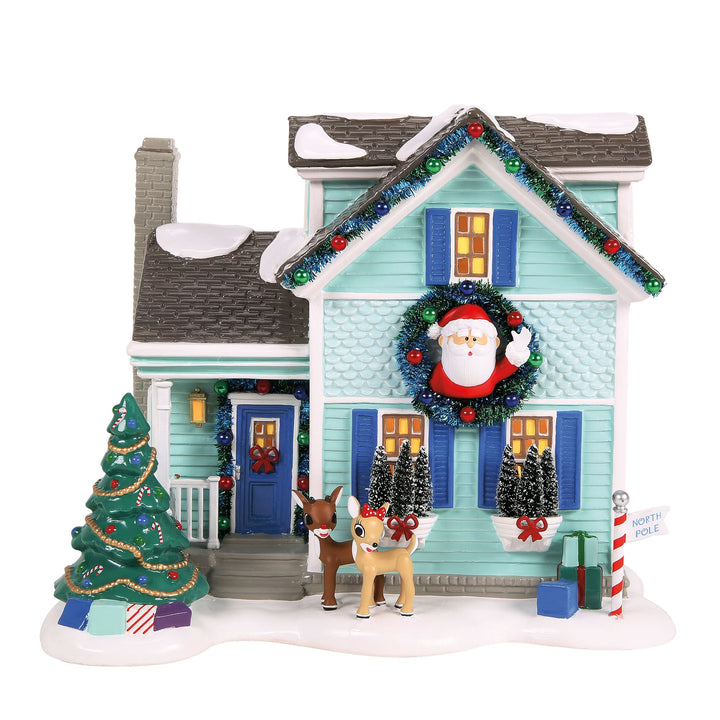 Original Snow Village | Rudolph House | Lighted Buildings