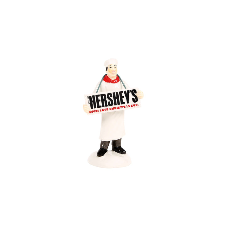 Original Snow Village | Santa Prefers Hershey's | Village Figures