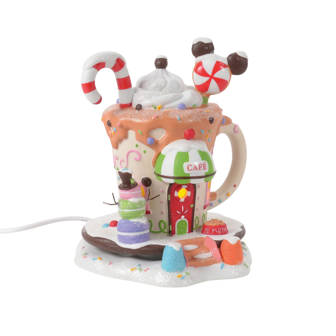 Disney Village | Mickey's Peppermint Cafe | Lighted Buildings