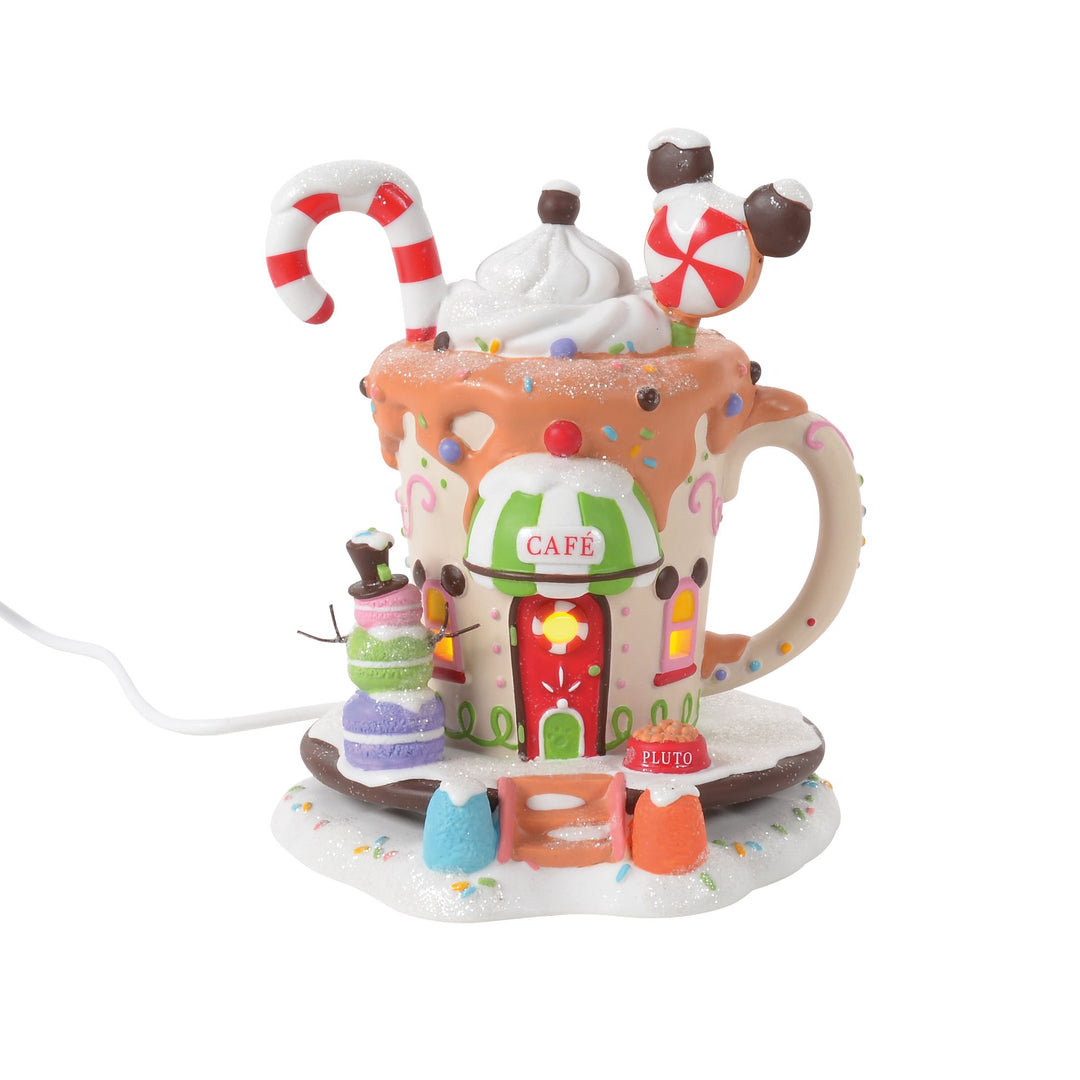 Disney Village | Mickey's Peppermint Cafe | Lighted Buildings
