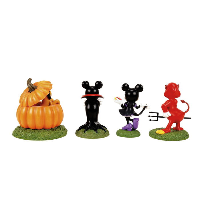 Disney Village | Ready For Tricks & Treats S/4 | Village Figures