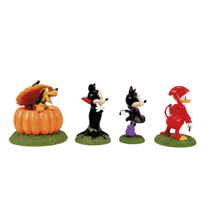 Disney Village | Ready For Tricks & Treats S/4 | Village Figures