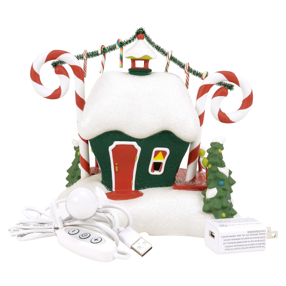 Grinch Villages | Who-Ville Candy Cane Twisters | Lighted Buildings