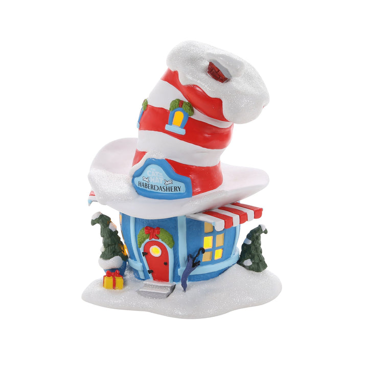 Grinch Villages | Cat In The Hat Haberdashery | Lighted Buildings