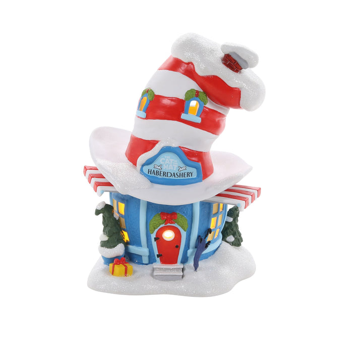 Grinch Villages | Cat In The Hat Haberdashery | Lighted Buildings