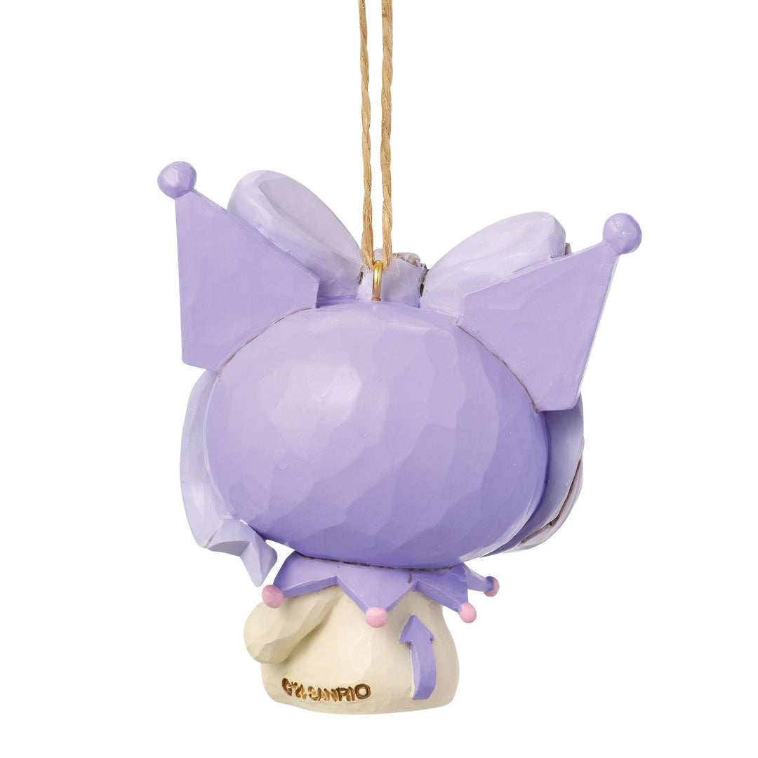 Sanrio by Jim Shore | Kuromi Bow Ornament | Hanging Ornament