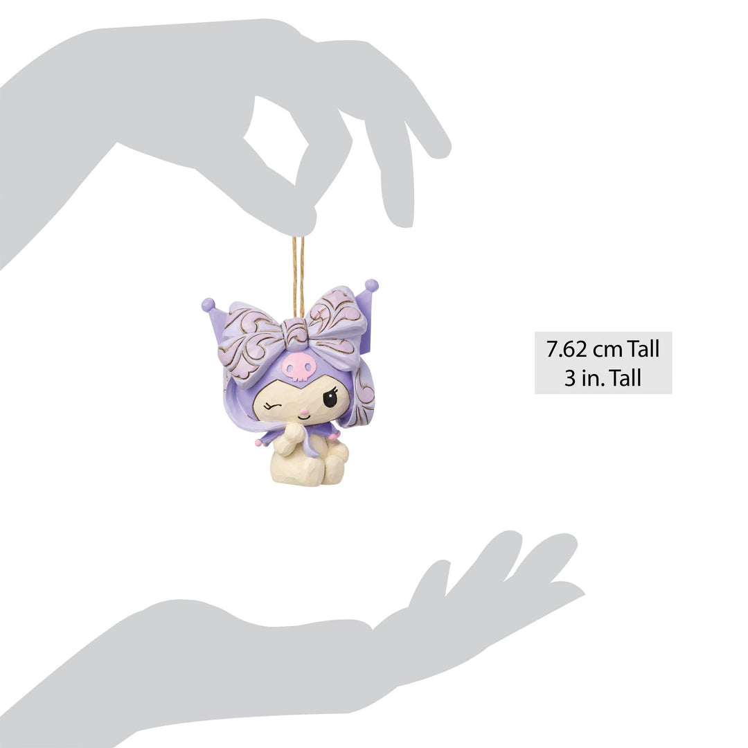 Sanrio by Jim Shore | Kuromi Bow Ornament | Hanging Ornament