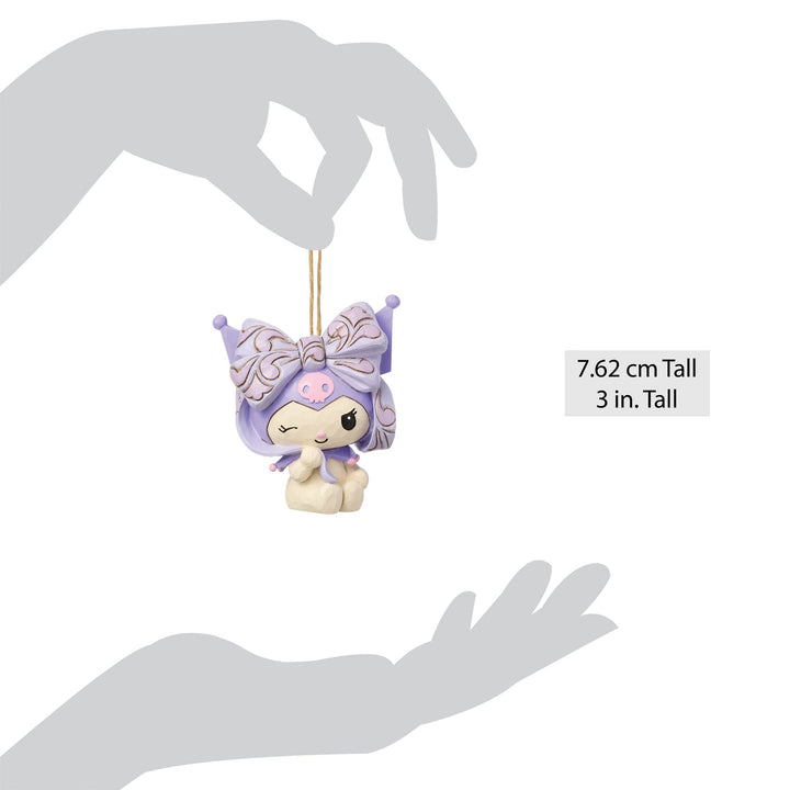 Sanrio by Jim Shore | Kuromi Bow Ornament | Hanging Ornament