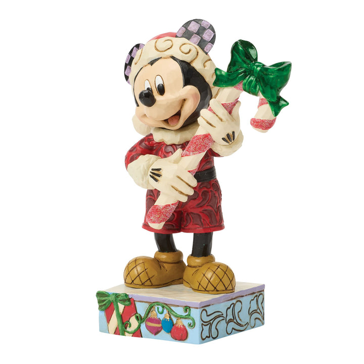 Disney Traditions | Mickey with Candy Cane | Figurine