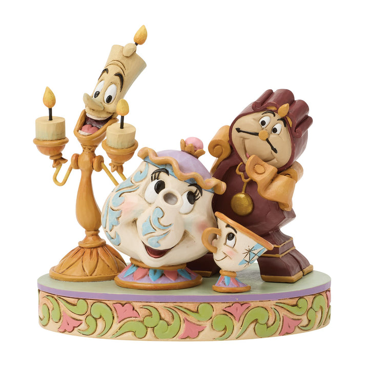 Disney Traditions | Lumiere Mrs Potts Cogsworth | Figurine