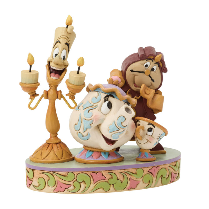 Disney Traditions | Lumiere Mrs Potts Cogsworth | Figurine