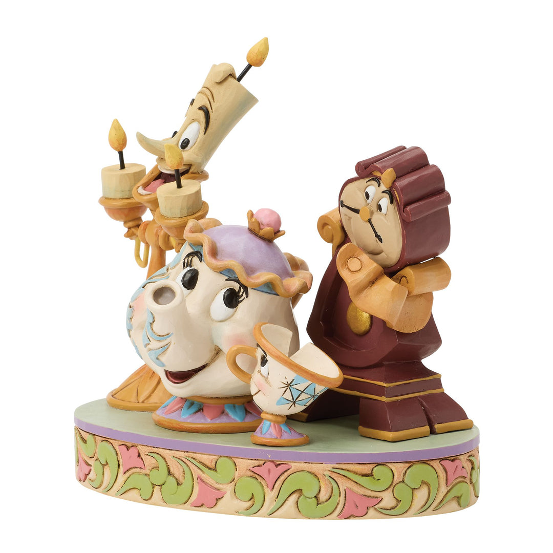 Disney Traditions | Lumiere Mrs Potts Cogsworth | Figurine