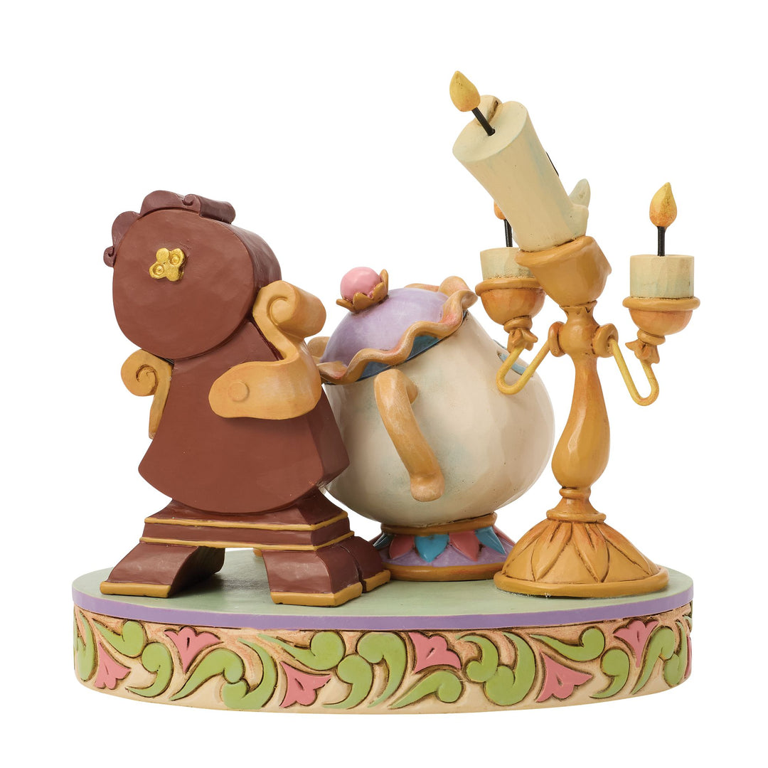 Disney Traditions | Lumiere Mrs Potts Cogsworth | Figurine