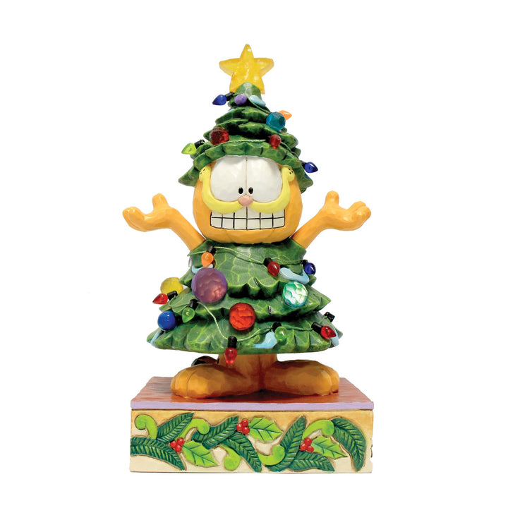 Garfield by Jim Shore | Garfield LED Dressed Christmas | Figurine
