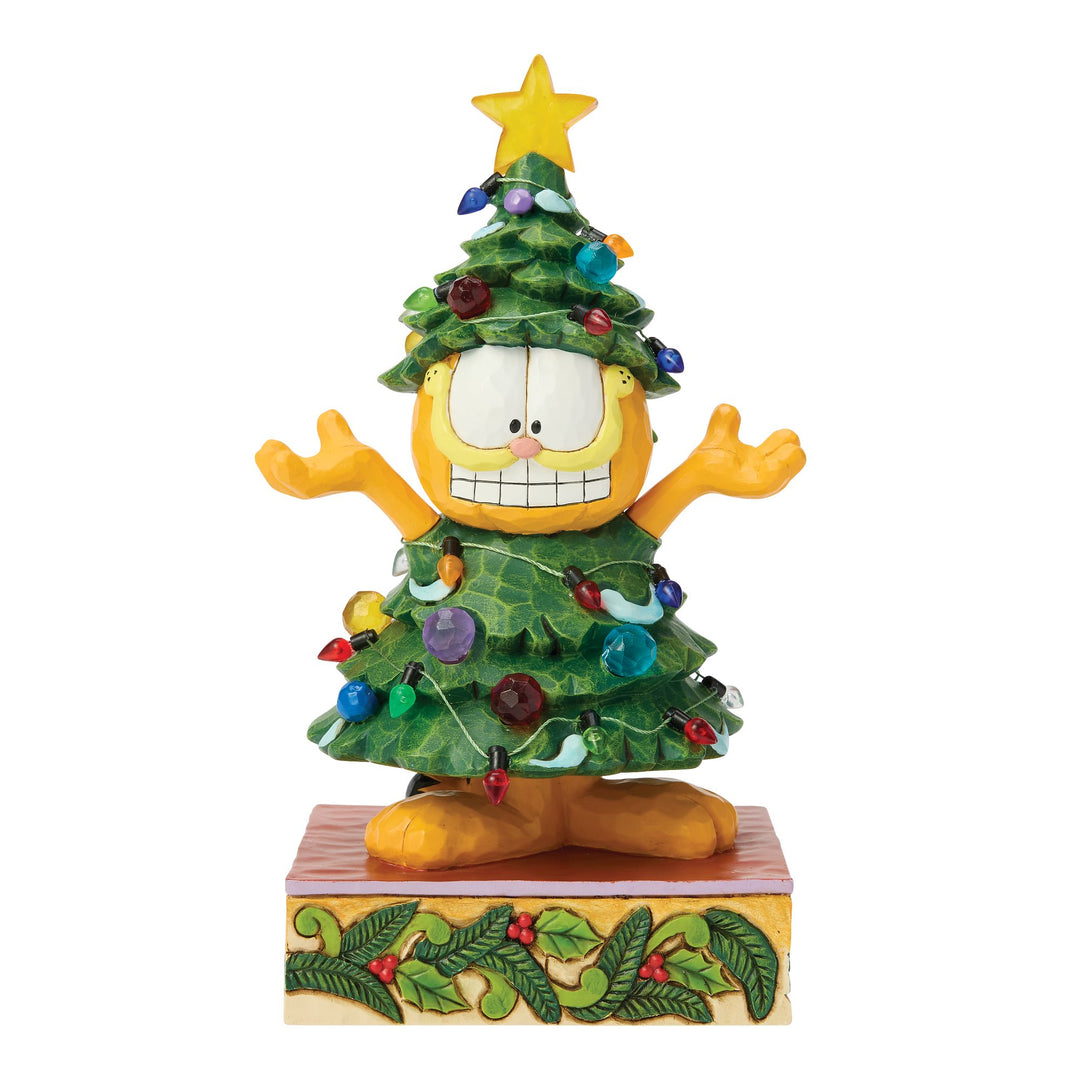 Garfield by Jim Shore | Garfield LED Dressed Christmas | Figurine