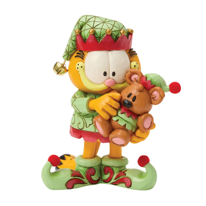 Garfield by Jim Shore | Garfield and Pooky in Elf Cost | Figurine
