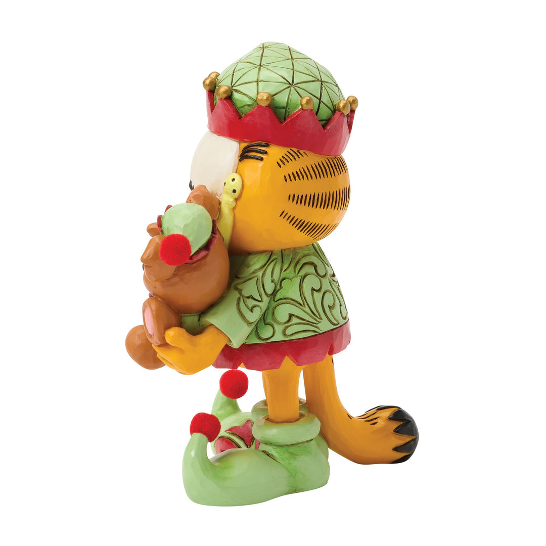 Garfield by Jim Shore | Garfield and Pooky in Elf Cost | Figurine