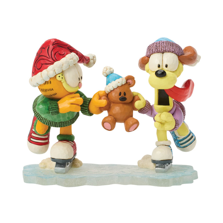 Garfield by Jim Shore | Garfield Odie Pooky Skating | Figurine