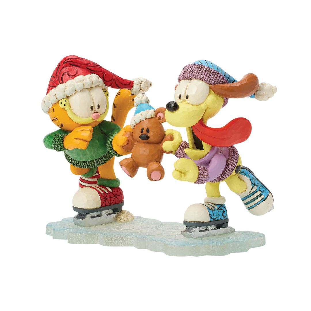 Garfield by Jim Shore | Garfield Odie Pooky Skating | Figurine