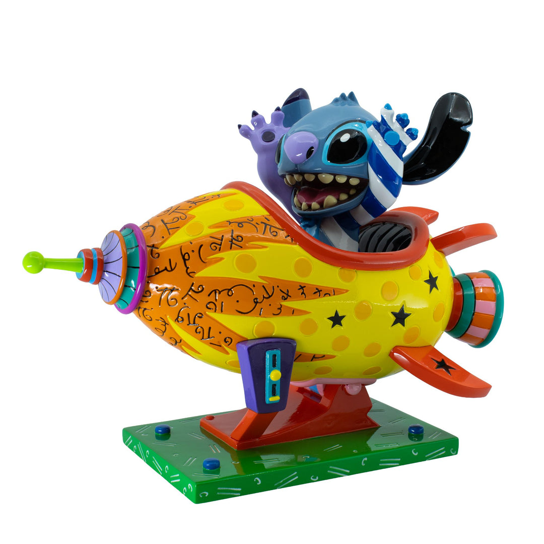 Disney Britto | Stitch Rocket Ship | Figurine