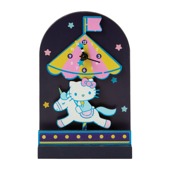 Allen Designs Sanrio | Hello Kitty Carousel Desk Cloc | Desk Clock Wood