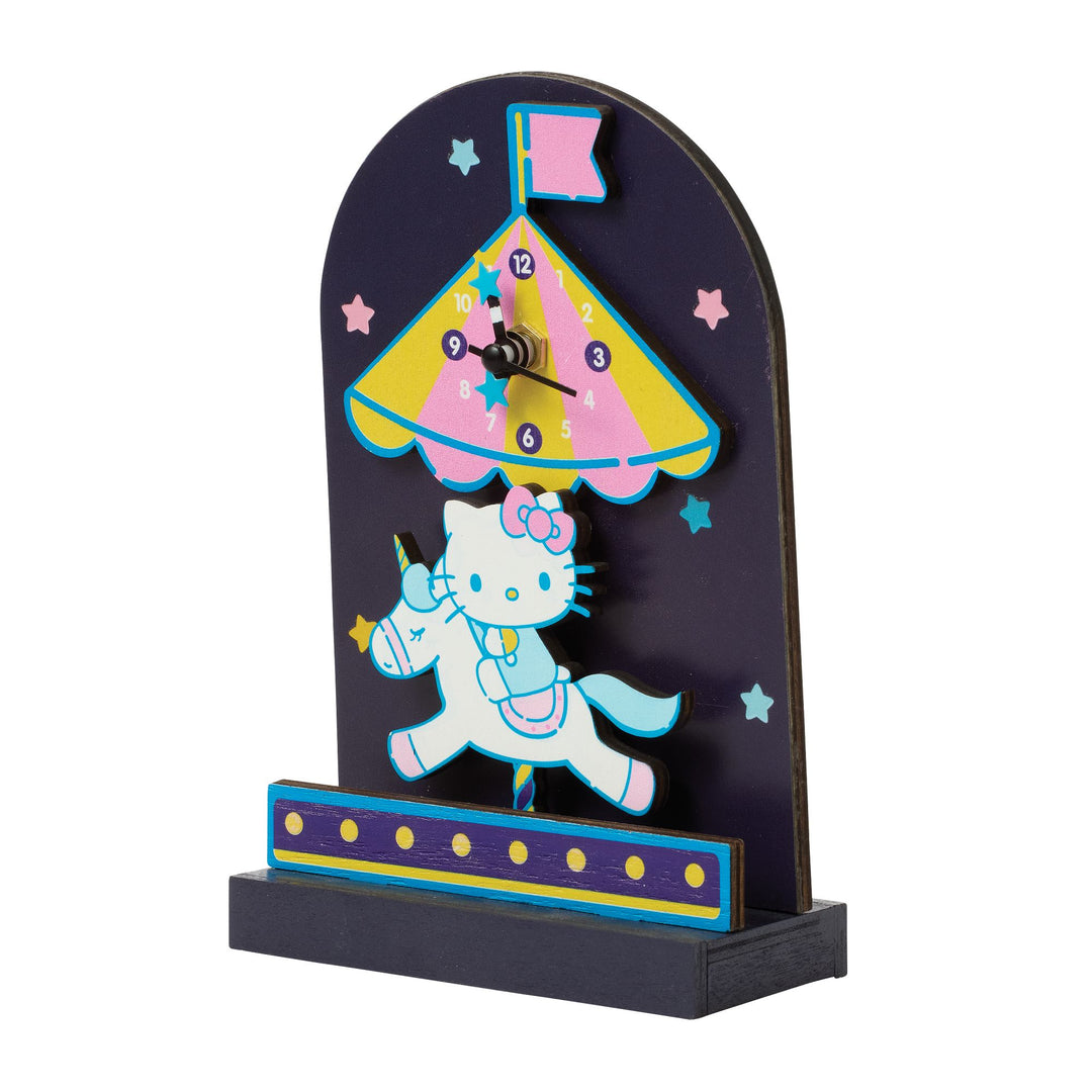 Allen Designs Sanrio | Hello Kitty Carousel Desk Cloc | Desk Clock Wood