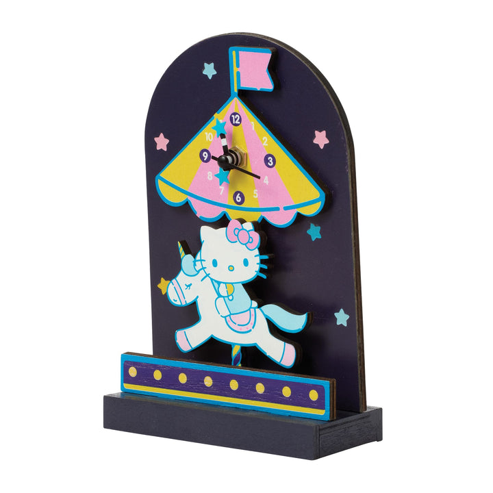 Allen Designs Sanrio | Hello Kitty Carousel Desk Cloc | Desk Clock Wood