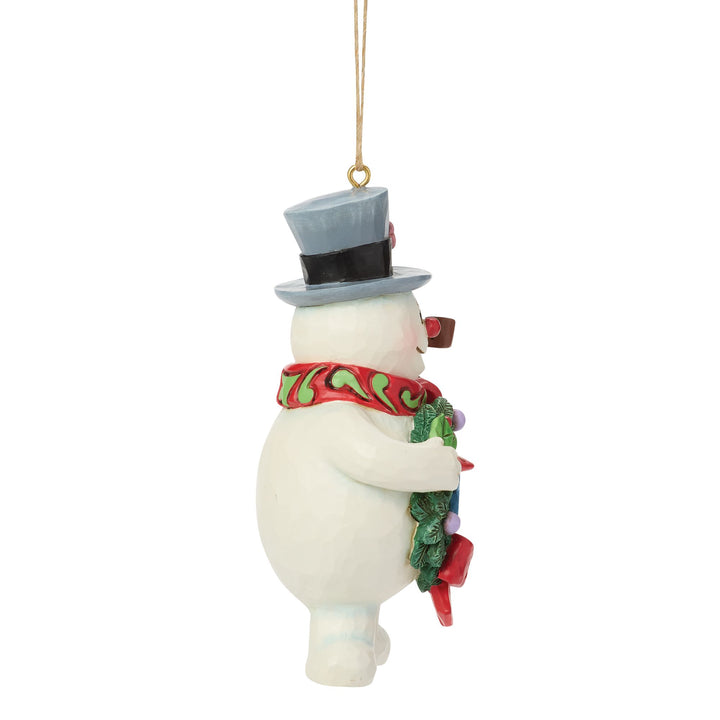 Frosty the Snowman by Jim Shore | Frosty Dated 2026 Wreath H/O | Hanging Ornament