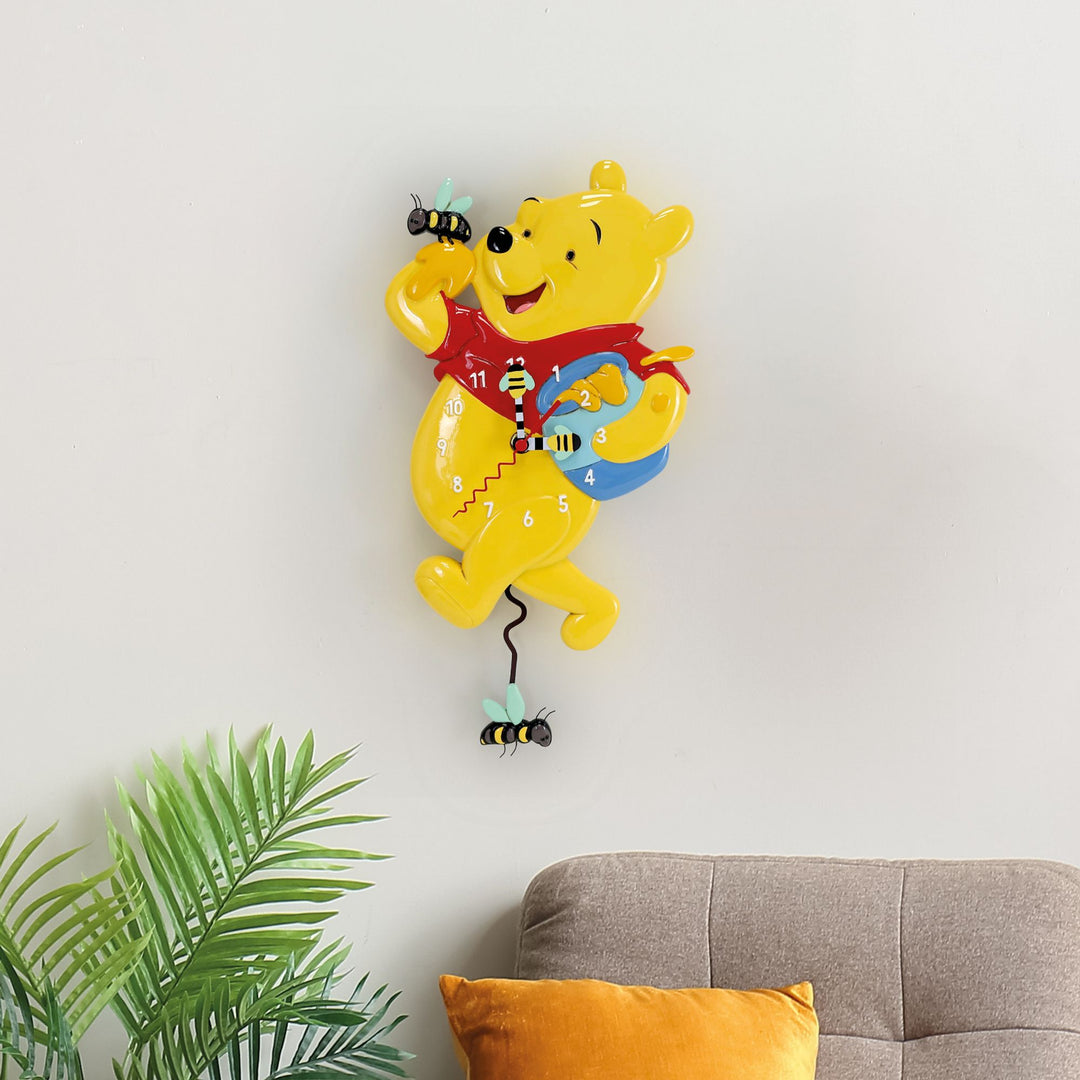 Allen Designs Disney | Winnie the Pooh Wall Clock | Wall Clock Resin