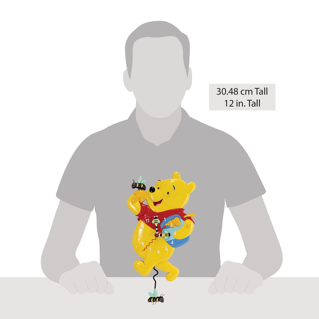 Allen Designs Disney | Winnie the Pooh Wall Clock | Wall Clock Resin