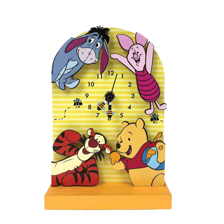 Allen Designs Disney | Winnie the Pooh Friends Clock | Desk Clock Wood