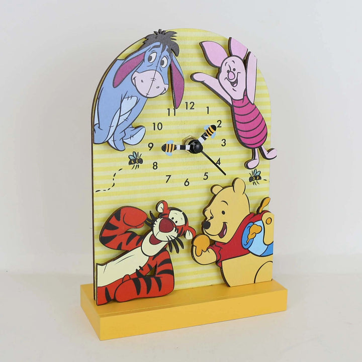 Allen Designs Disney | Winnie the Pooh Friends Clock | Desk Clock Wood