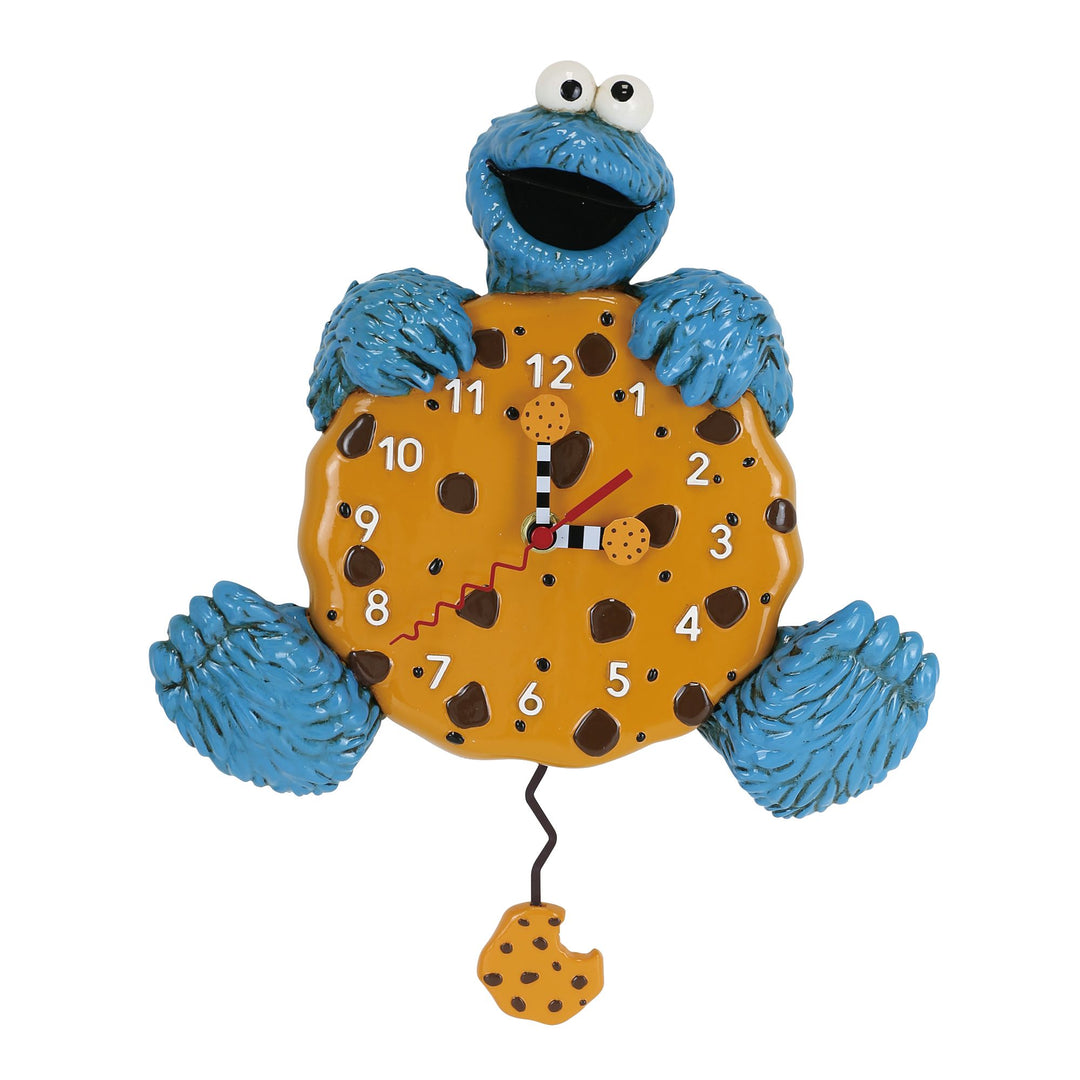 Allen Designs Sesame Workshop | Cookie Monster Wall Clock | Wall Clock Resin