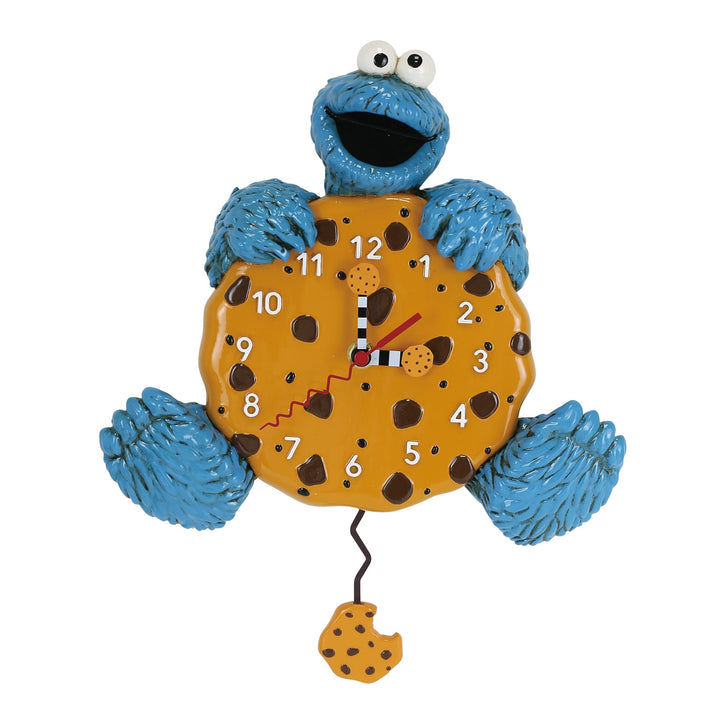 Allen Designs Sesame Workshop | Cookie Monster Wall Clock | Wall Clock Resin