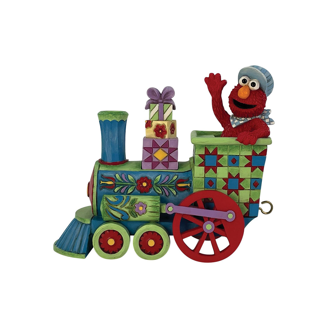 Sesame Street by Jim Shore | Elmo Train Engine Figurine | Figurine