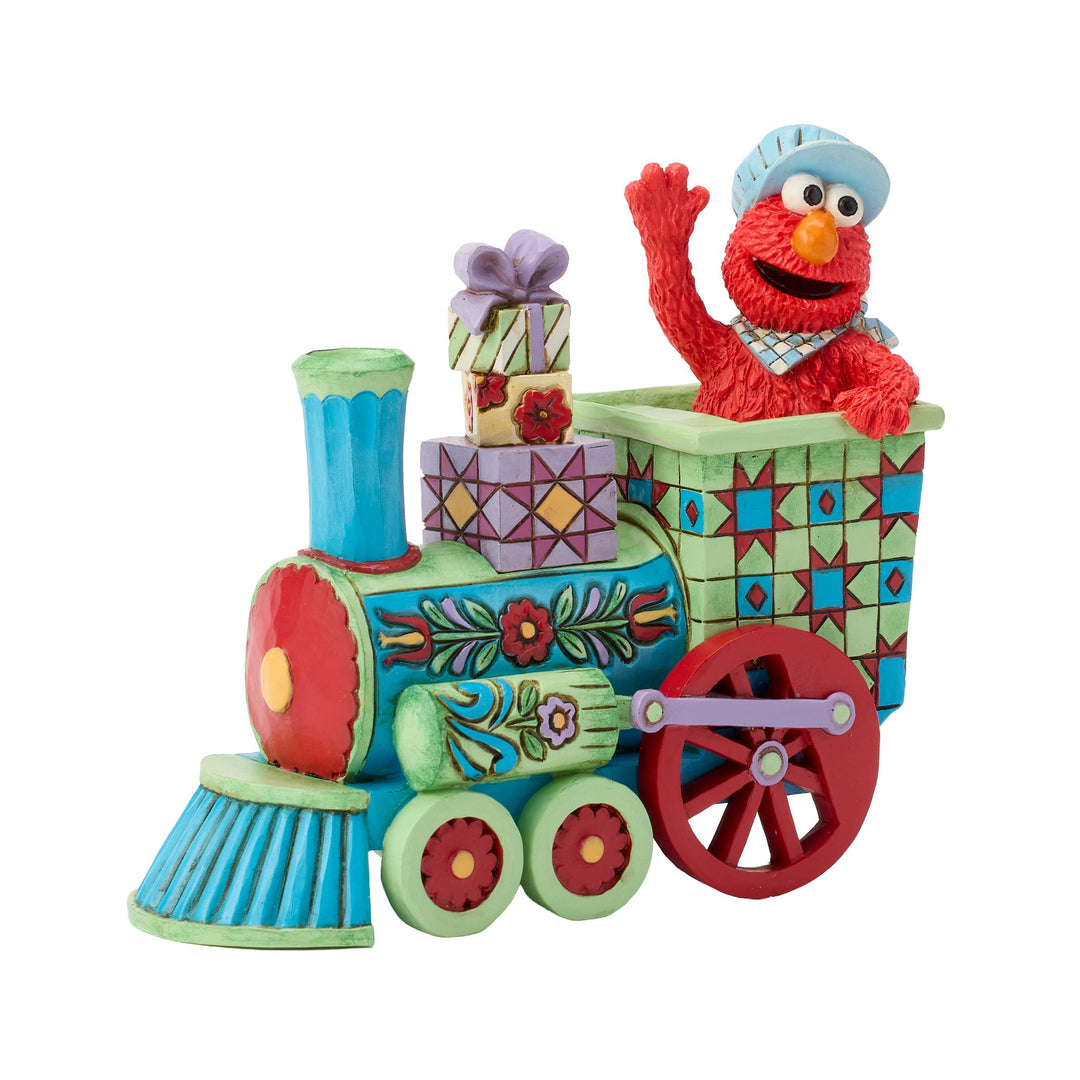Sesame Street by Jim Shore | Elmo Train Engine Figurine | Figurine