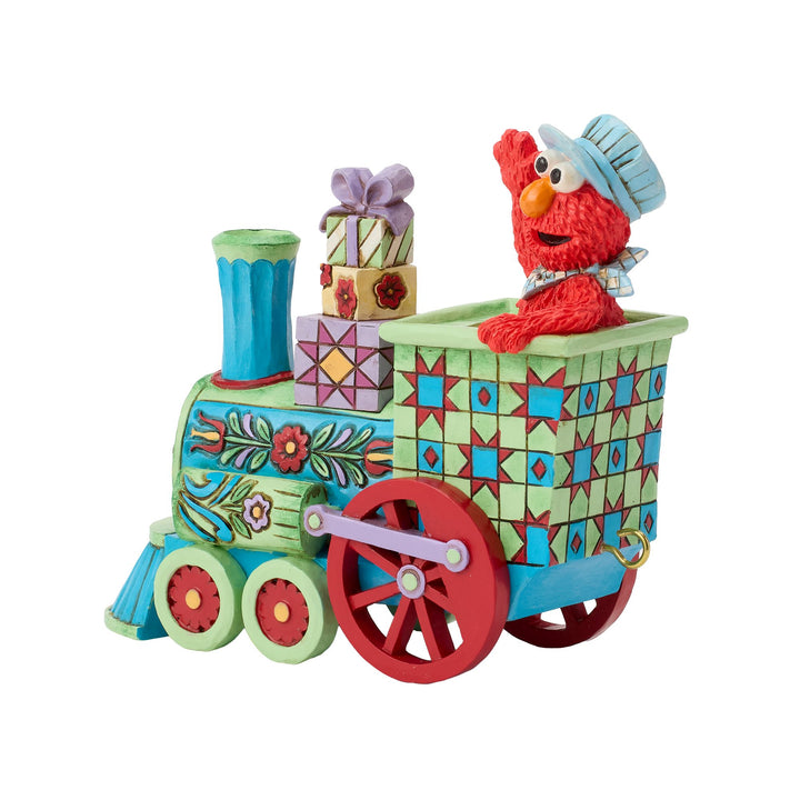 Sesame Street by Jim Shore | Elmo Train Engine Figurine | Figurine