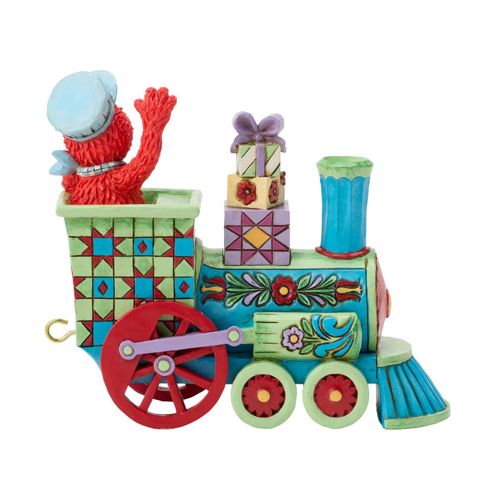 Sesame Street by Jim Shore | Elmo Train Engine Figurine | Figurine