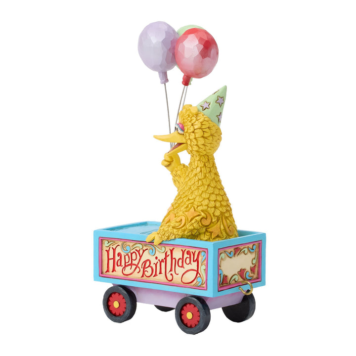 Sesame Street by Jim Shore | Big Bird Birthday Train Fig | Figurine