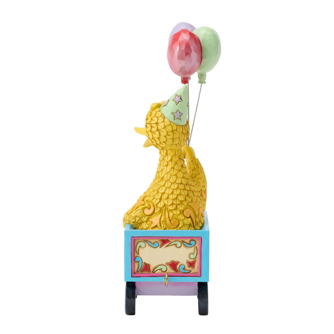 Sesame Street by Jim Shore | Big Bird Birthday Train Fig | Figurine