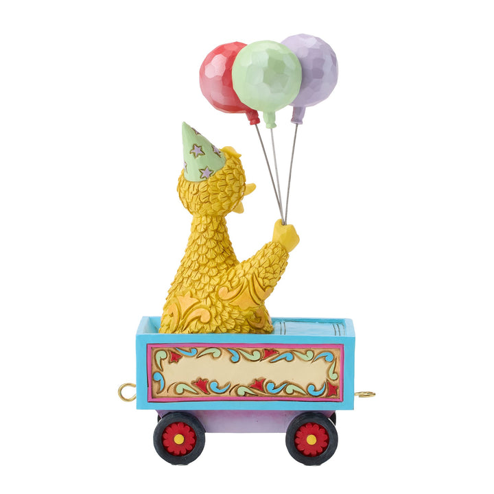Sesame Street by Jim Shore | Big Bird Birthday Train Fig | Figurine