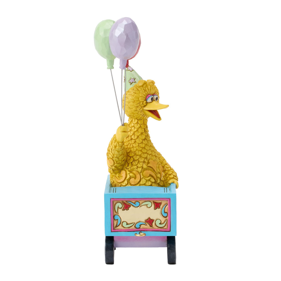 Sesame Street by Jim Shore | Big Bird Birthday Train Fig | Figurine