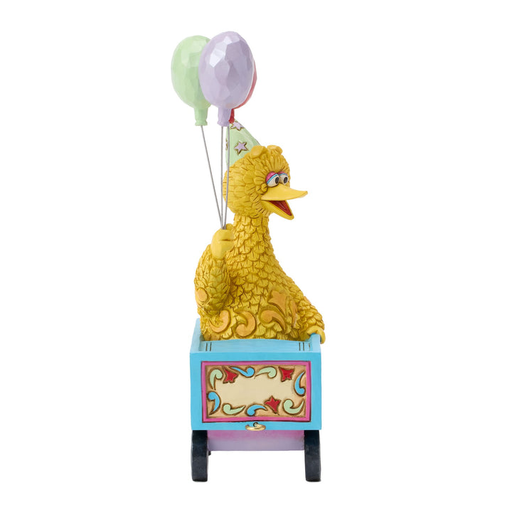 Sesame Street by Jim Shore | Big Bird Birthday Train Fig | Figurine