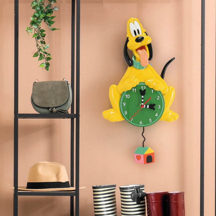 Allen Designs Disney | Pluto Wall Clock | Wall Clock Resin