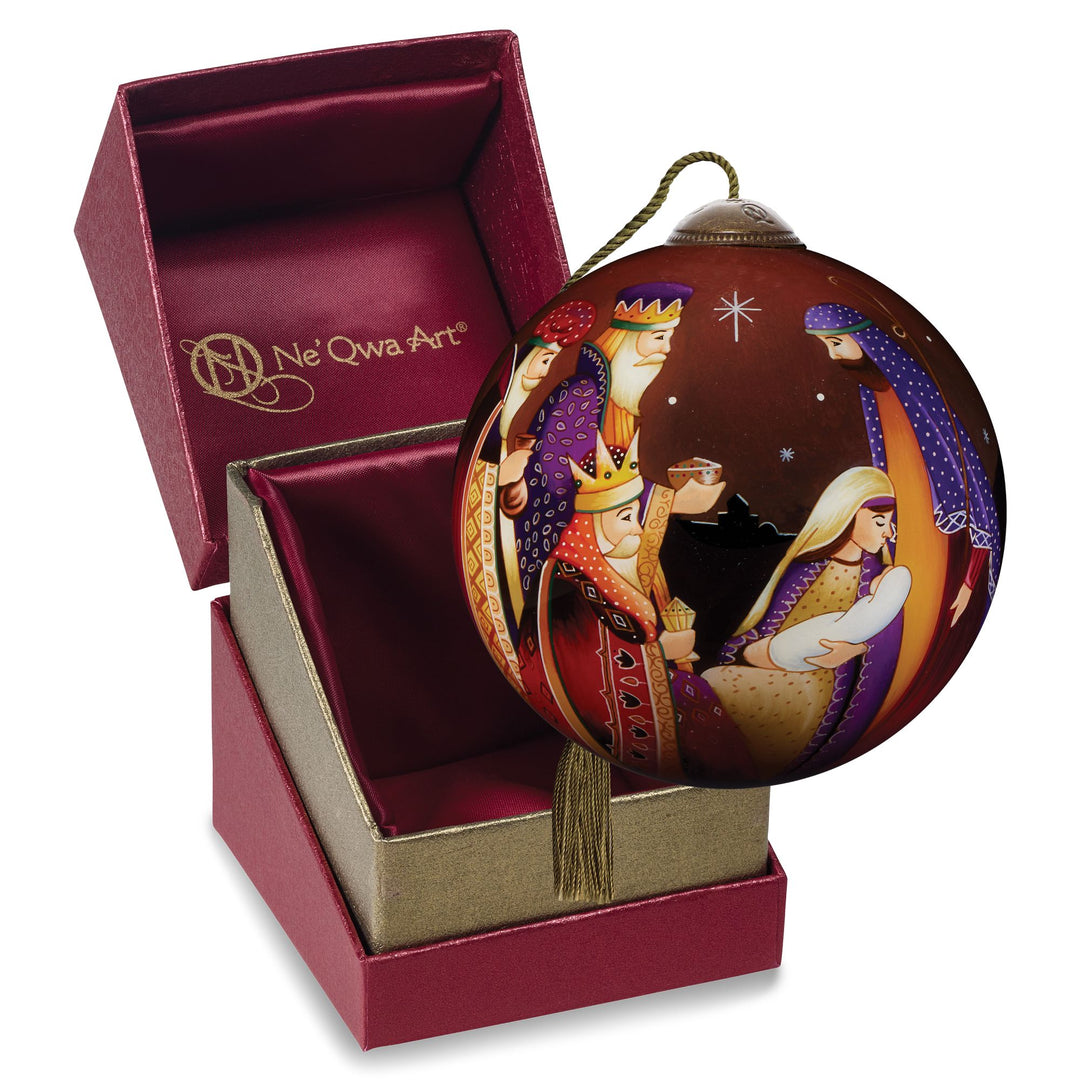 Ne’Qwa Ornaments | Christ The Savior Is Born Orn | Hanging Ornament