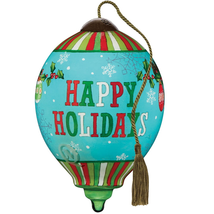 Ne’Qwa Ornaments | Happy Holidays Ornament | Hanging Ornament