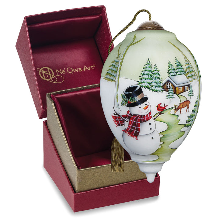 Ne’Qwa Ornaments | Snowy Serenity Ornament | Hanging Ornament